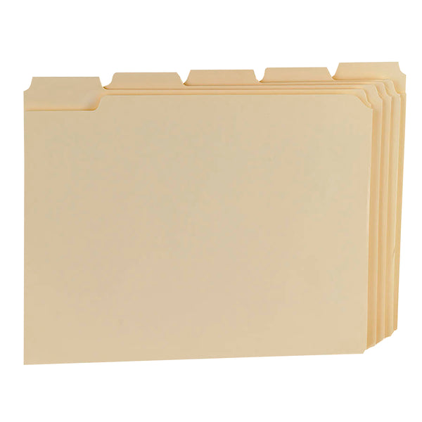 Essentials™ Manila File Folders, Letter Size, 1/5 Cut, 100 Per Box