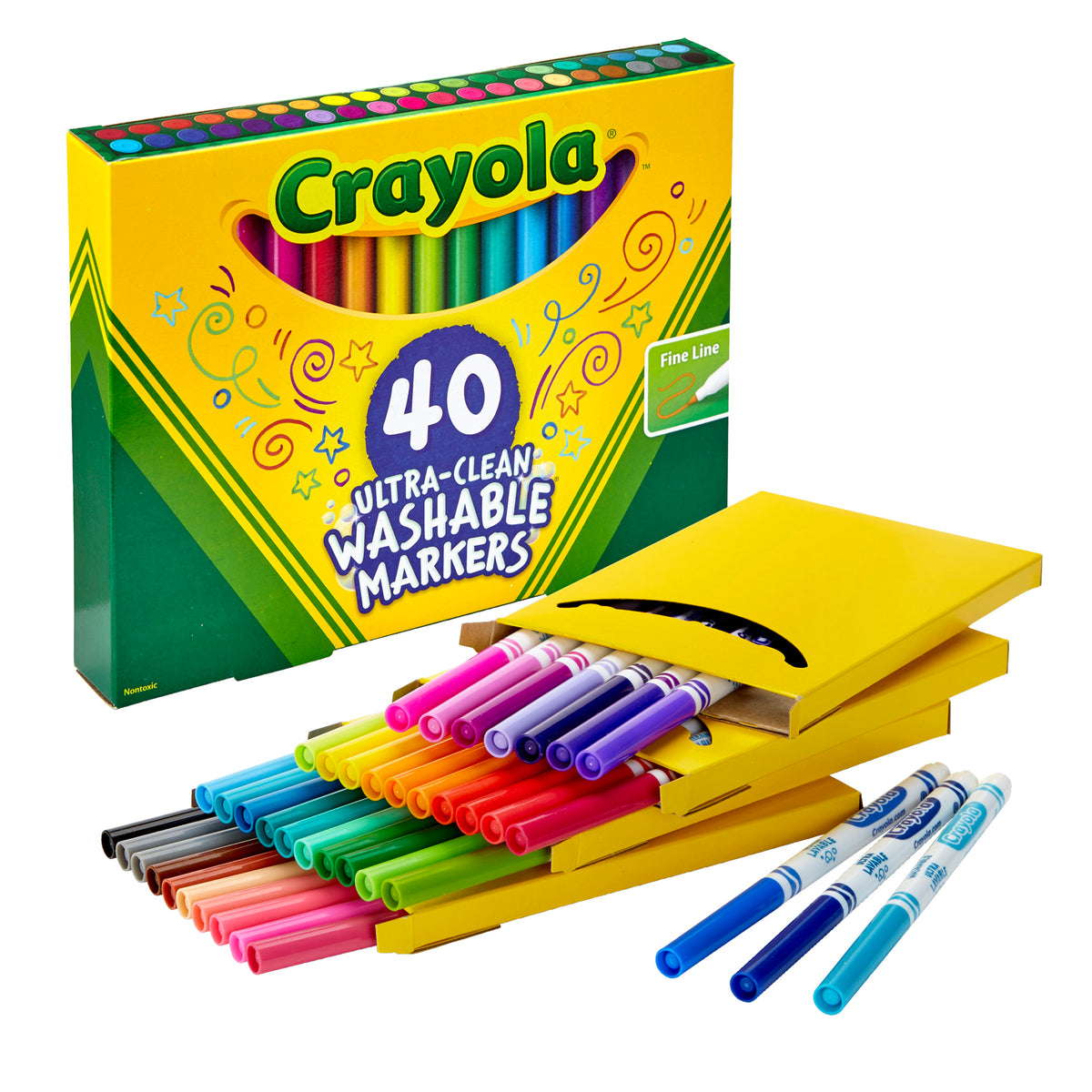 Crayola Markers, Fine Line, Classic Colors, 10 ct. (3 Pack)