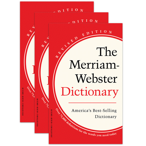 The Merriam-Webster Dictionary, Pack of 3