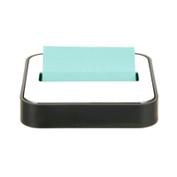 Note Dispenser for 3 in x 3 in Notes, Black Base with Steel Top