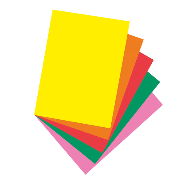 Bright Multi-Purpose Paper, 5 Assorted Colors, 24 lb., 8-1/2" x 11", 500 Sheets
