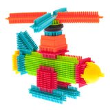 Bristle Lock Tiles Building Blocks, 120-Piece