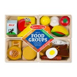 Food Groups - Wooden Play Food in Crates