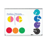 Double-sided Magnetic Fraction Circles, Pack of 9