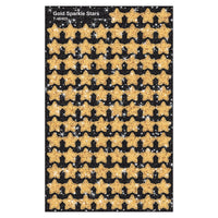 Gold Sparkle Stars superShapes Stickers-Sparkle, 400 Per Pack, 6 Packs