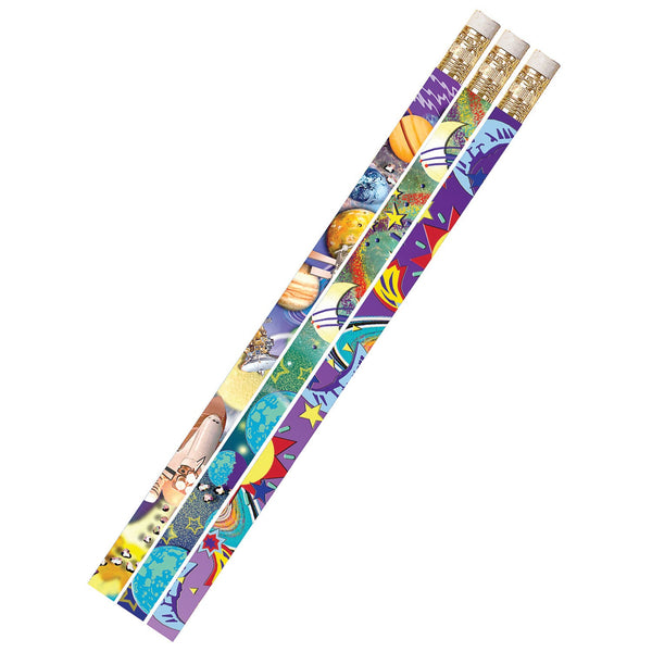 Galaxy Galore Motivational-Fun Pencils, Pack of 144