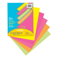 Hyper Card Stock, 5 Assorted Colors, 8-1-2" x 11", 100 Sheets