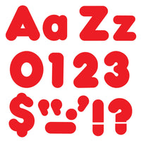 Red 4-Inch Casual Uppercase-Lowercase Combo Pack Ready Letters®, 182 Per Pack, 3 Packs