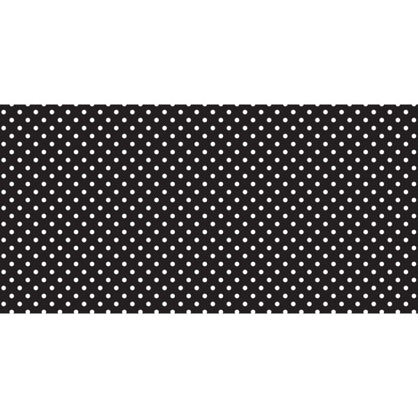 Bulletin Board Art Paper, Classic Dots-Black & White, 48" x 50', 1 Roll