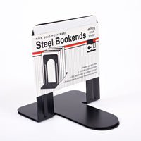 Metal Bookends, 5" Height, Black, 2 Per Set, 6 Sets