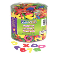 WonderFoam® Craft Tub, Letters and Numbers, Assorted Sizes, 1-2 lb.