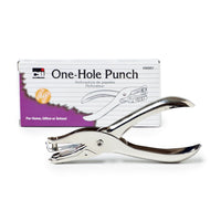 One-Hole Paper Punch with Metal Catcher, Pack of 12