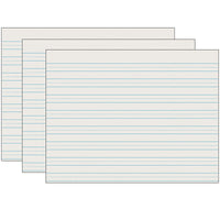 Newsprint Handwriting Paper, Skip-A-Line, Grade 3, 1-2" x 1-4" x 1-2" Ruled Long, 11" x 8-1-2", 500 Sheets Per Pack, 3 Packs