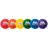 Rhino Skin® 8-Inch Low Bounce Dodgeball Set, Assorted Colors, Set of 6