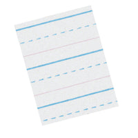 Sulphite Handwriting Paper, Dotted Midline, Grade 2, 1-2" x 1-4" x 1-4" Ruled Long, 10-1-2" x 8", , 500 Sheets Per Pack, 2 Packs