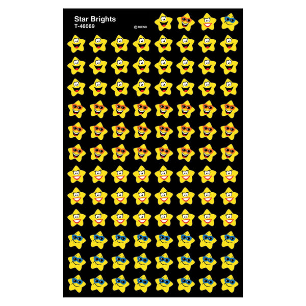 Star Brights superShapes Stickers, 800 Per Pack, 6 Packs