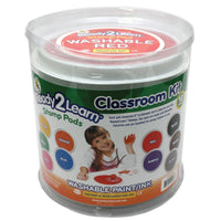 Jumbo Circular Washable Stamp Pads - Classroom - Set of 10