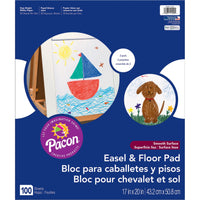 Easel Pad, 17" x 20", White, 2 Per Pack, 2 Packs