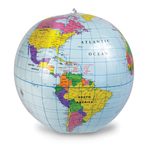 Inflatable Globe, 12", Pack of 3