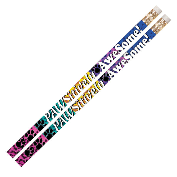 Pawsitively Awesome Motivational Pencil, 12 Per Pack, 12 Packs