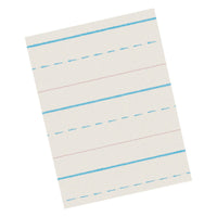 Newsprint Handwriting Paper, Skip-A-Line, Grade 1, 1-2" x 1-4" x 1-4" Ruled Long, 11" x 8-1-2", 500 Sheets Per Pack, 3 Packs