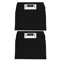 Seat Sack, Medium, 15 inch, Chair Pocket, Black, Pack of 2