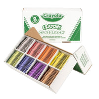 Crayon Classpack®, Regular Size, 8 Colors, Pack of 800