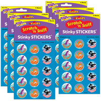 Sea Animals-Blueberry Stinky Stickers®, 60 Per Pack, 6 Packs