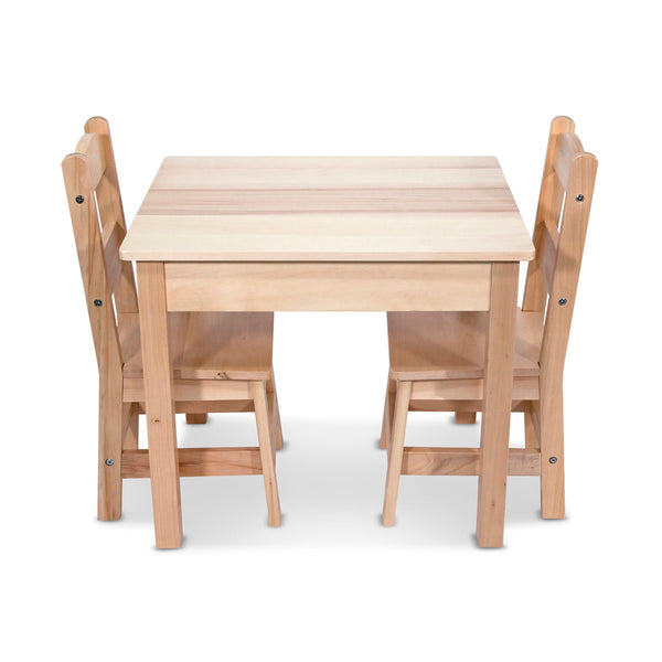 Wooden Table & Chairs - Natural