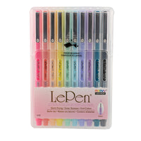 LePen® Micro-Fine Point Pen, Pastel, 10 Colors