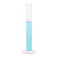 Polypropylene Measuring Cylinder, Hexagonal Base, 100ml, Pack of 12