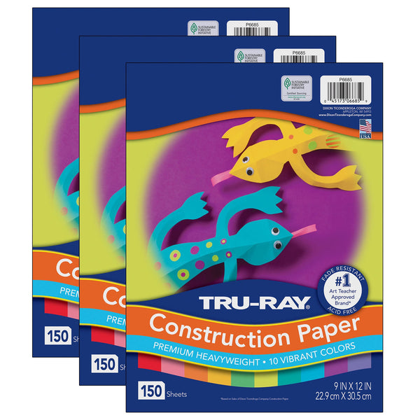 Colorations® Assorted Colors of Construction Paper, 9 x 12 - 300 sheets