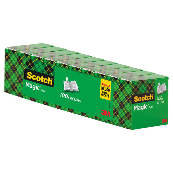 Magic™ Tape Refill Rolls, 3/4" x 1000", Pack of 10