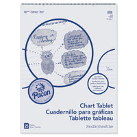 Chart Tablet, Cursive Cover, 1" Ruled, 24" x 32", 25 Sheets, 2 Tablets
