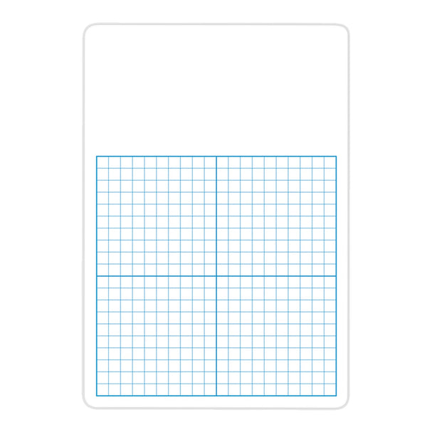 1-2" Graph Dry Erase Board, 11" x 16, Pack of 12