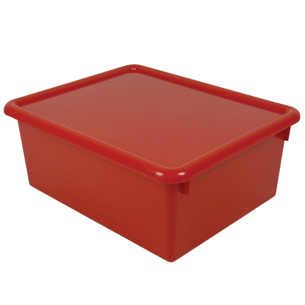(2 Ea) Stowaway Red Letter Box With Lid 13-1-2 X 10-3-4 X 5-3-8