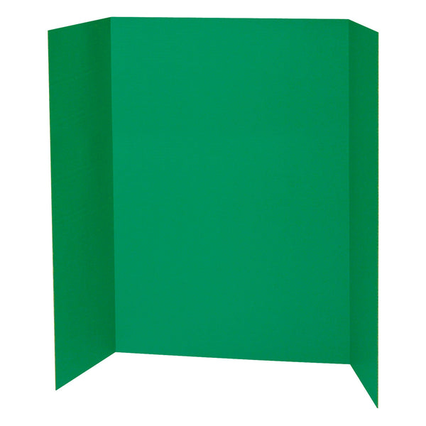 Presentation Board, Green, Single Wall, 48" x 36", Pack of 6