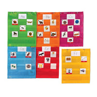 Magnetic Pocket Chart Squares, Set of 6
