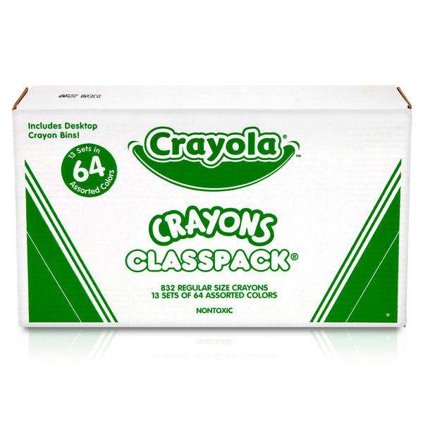 Crayon Classpack®, Reg Size, 64 Colors, Pack of 832