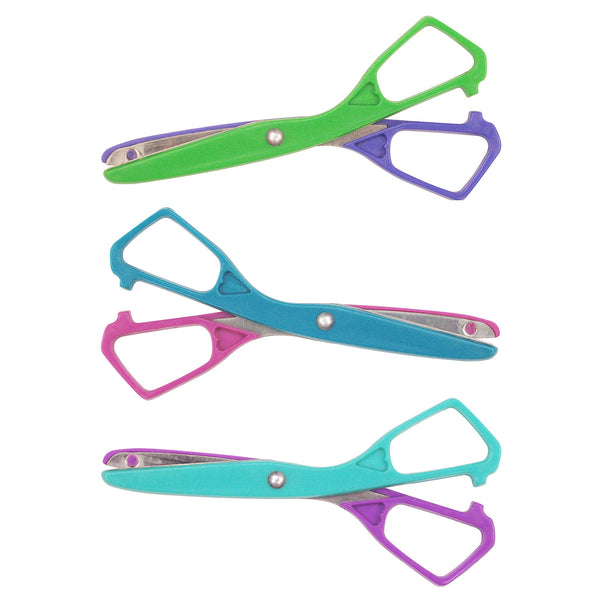 Economy Plastic Safety Scissor, 5-1-2" Blunt, Colors Vary, Pack of 24