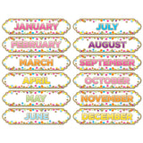Magnetic Die-Cut Timesavers & Labels, Confetti Months of the Year, 12 Per Pack, 6 Packs