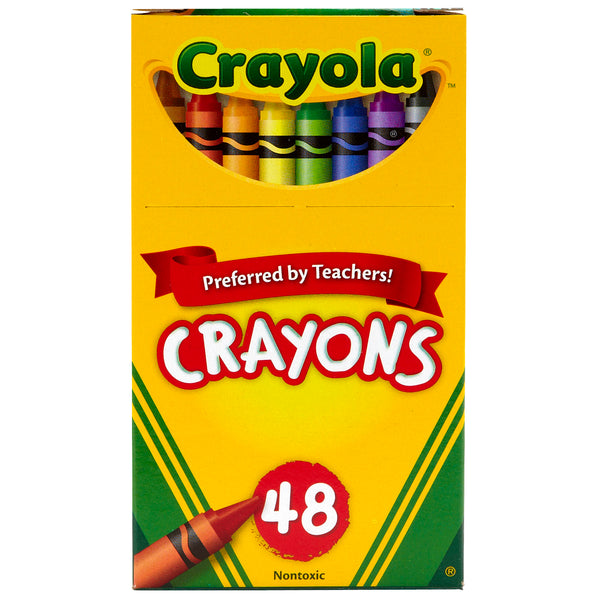 Crayons, Regular Size, 48 Per Box, 6 Boxes