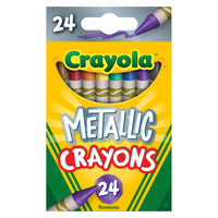 Metallic Crayons, 24 Per Pack, 6 Packs