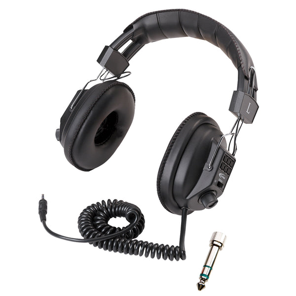 Switchable Stereo-Mono Headphone, with 3.5mm plug and 1-4" adapter