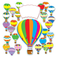 Hot Air Balloons Bulletin Board Set, 38 Pieces