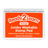 Jumbo Washable Stamp Pad - Orange - 6.2"L x 4.1"W - Pack of 2