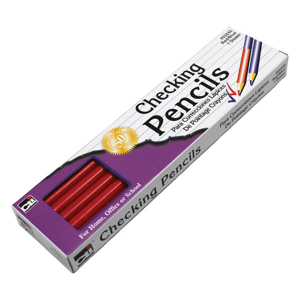 Combination Checking Pencils, Red-Blue, 12 Per Box, 6 Boxes