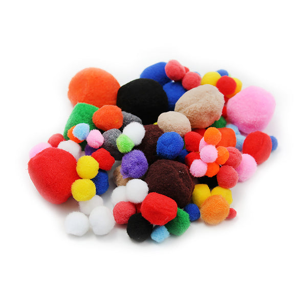 POM POMS 1LB ASST SIZES & COLORS