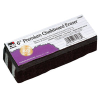 Premium Chalkboard Eraser, 6", Pack of 12