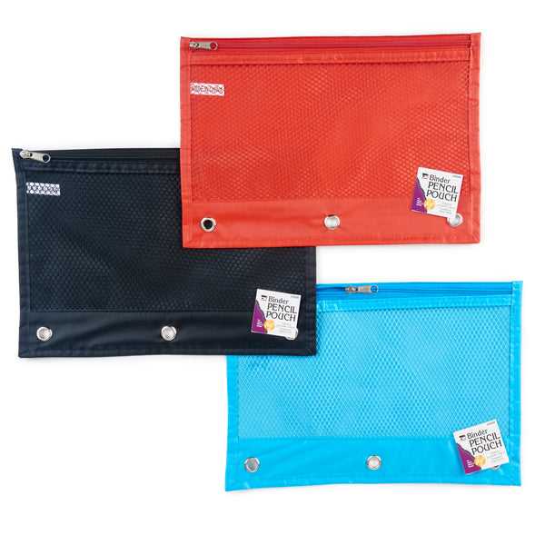Pencil Pouch, Assorted Colors, Set of 24